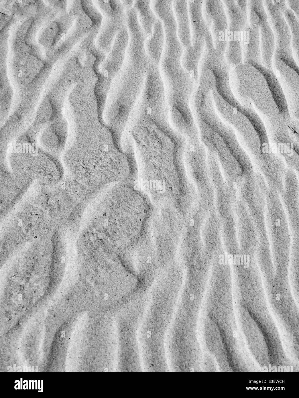 Textures abstraites et motifs de sable blanc de plage Banque D'Images