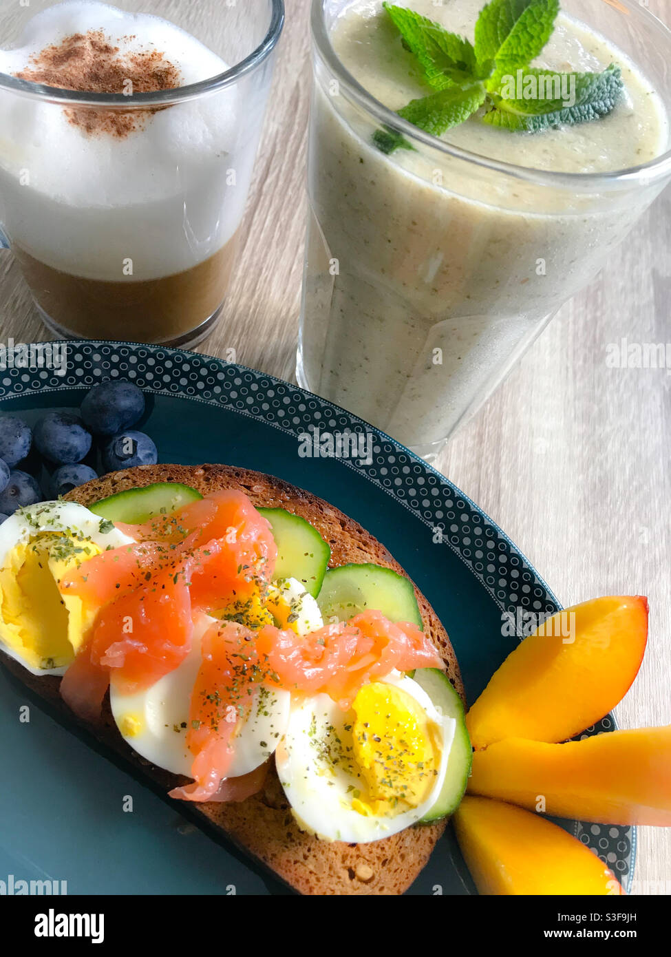 Petit déjeuner - photographie de nourriture Banque D'Images