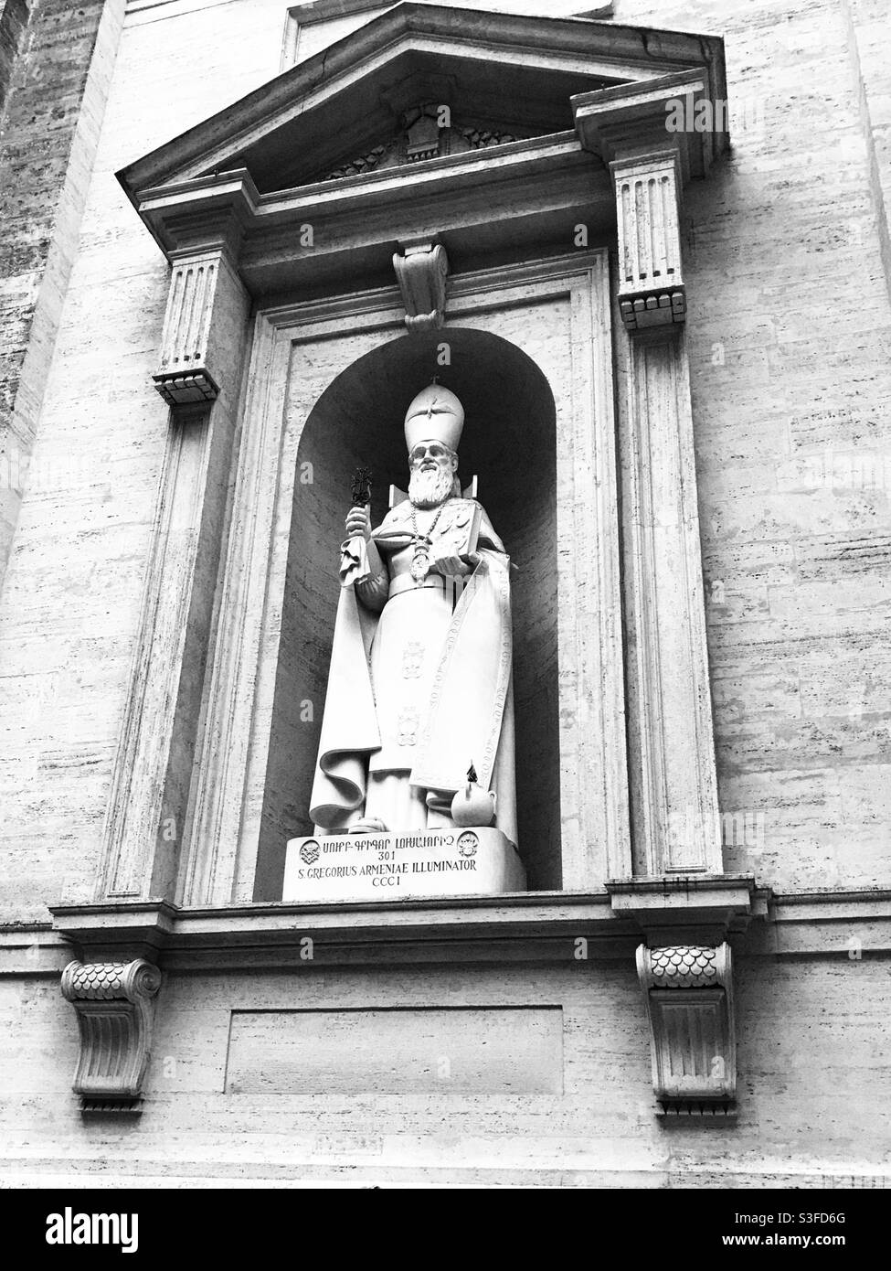 Basilique Saint-Pierre, Cité du Vatican -statue Banque D'Images