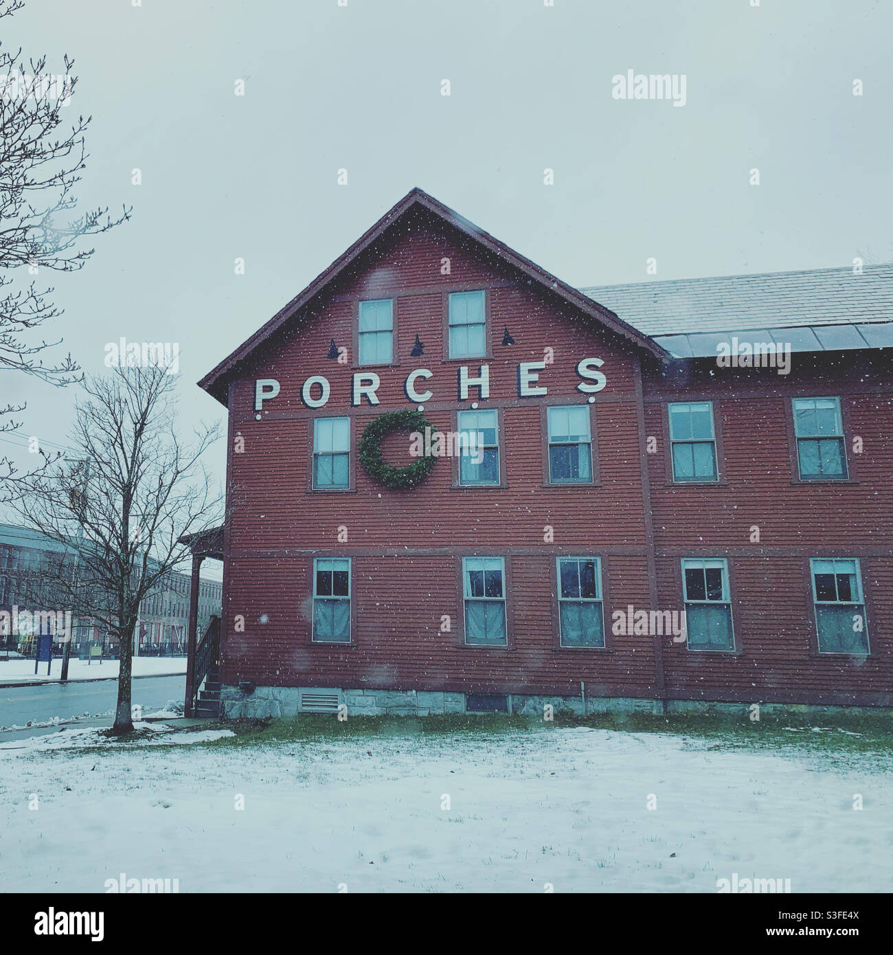 Janvier 2021, The Porches Inn at MASS MoCA, North Adams, Berkshire County, Massachusetts, États-Unis Banque D'Images