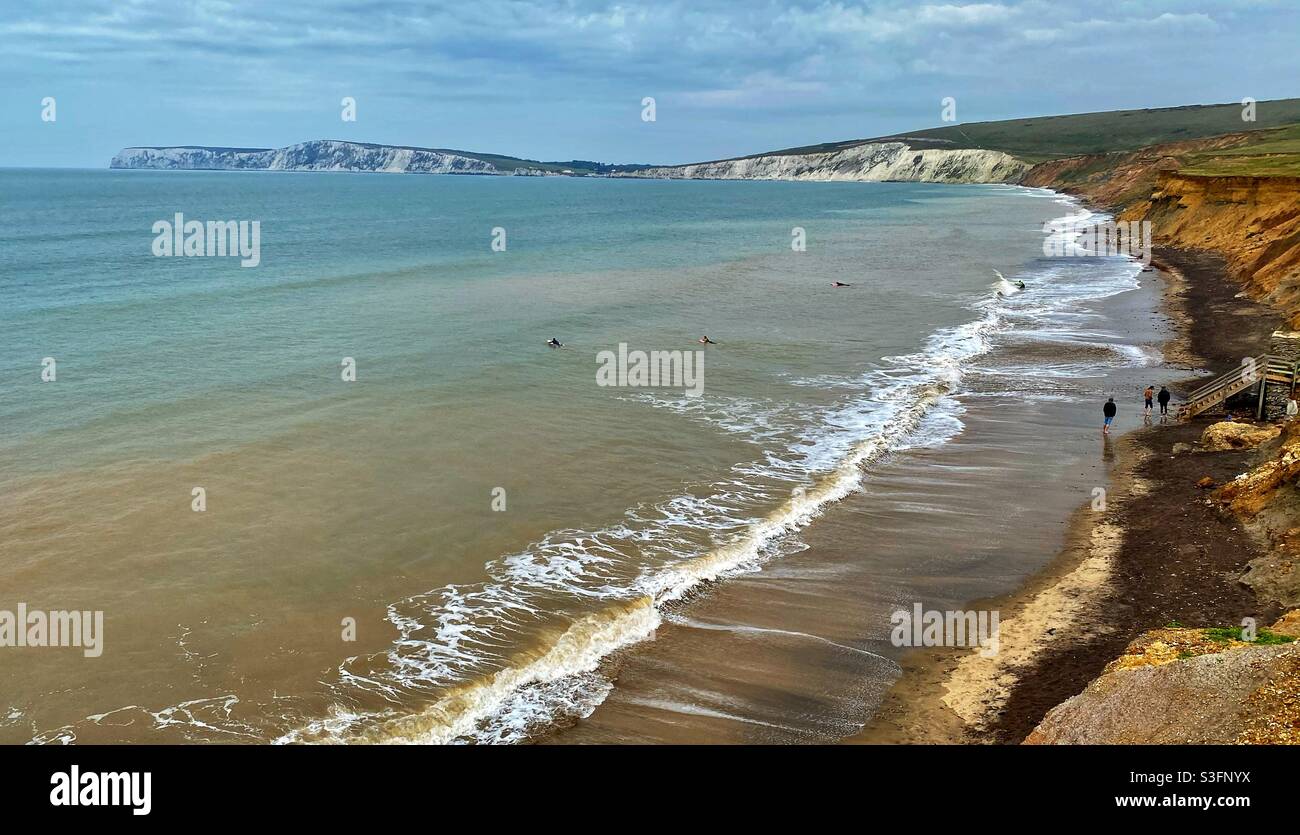 Baie Compton. Île de Wight Banque D'Images
