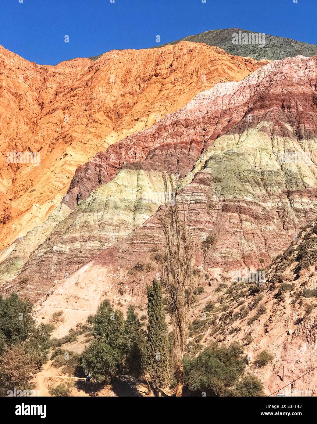 Seven Colors Hill, Purmamarca, province de Jujuy, nord de l'Argentine Banque D'Images