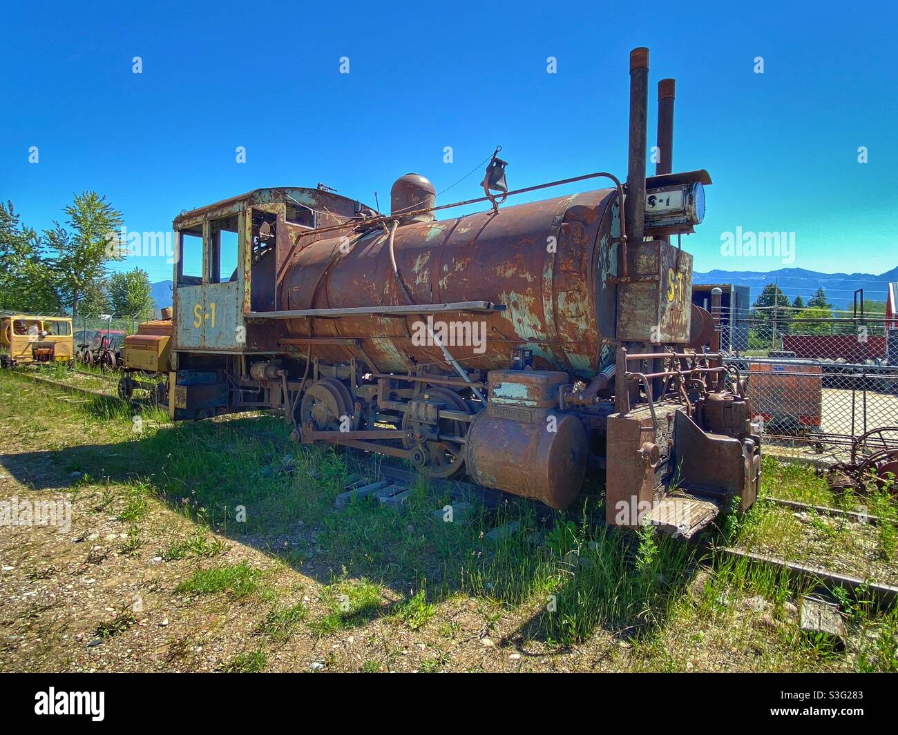 Ancienne machine à vapeur - Image de stock capturée avec un smartphone