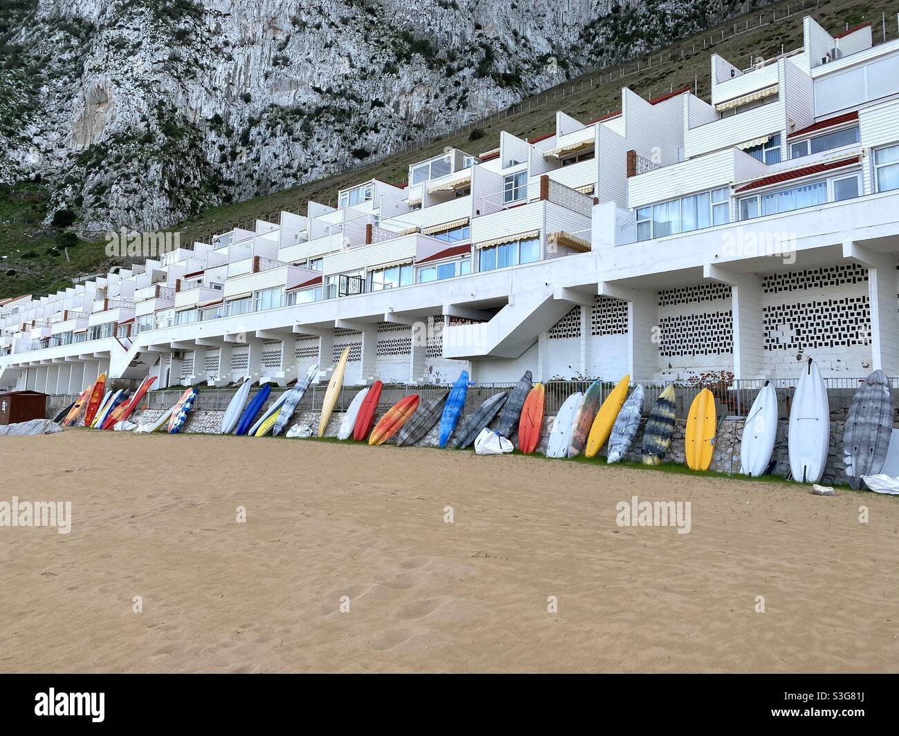 Les deux appartements Worlds à Gibraltar Banque D'Images