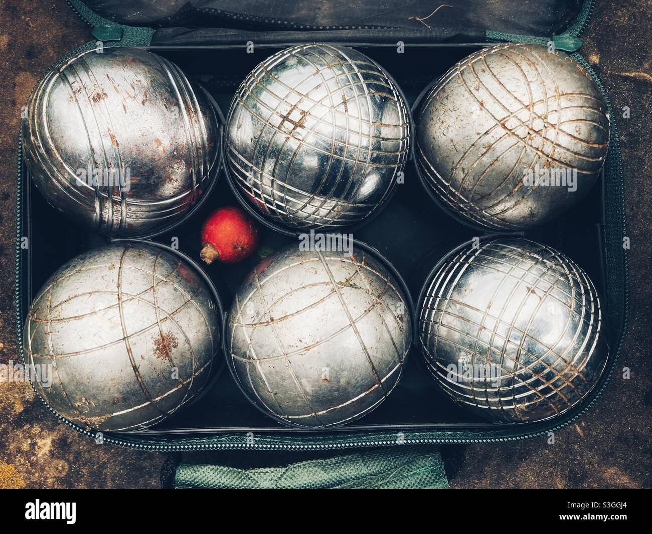 Une série de boules de boules Banque D'Images