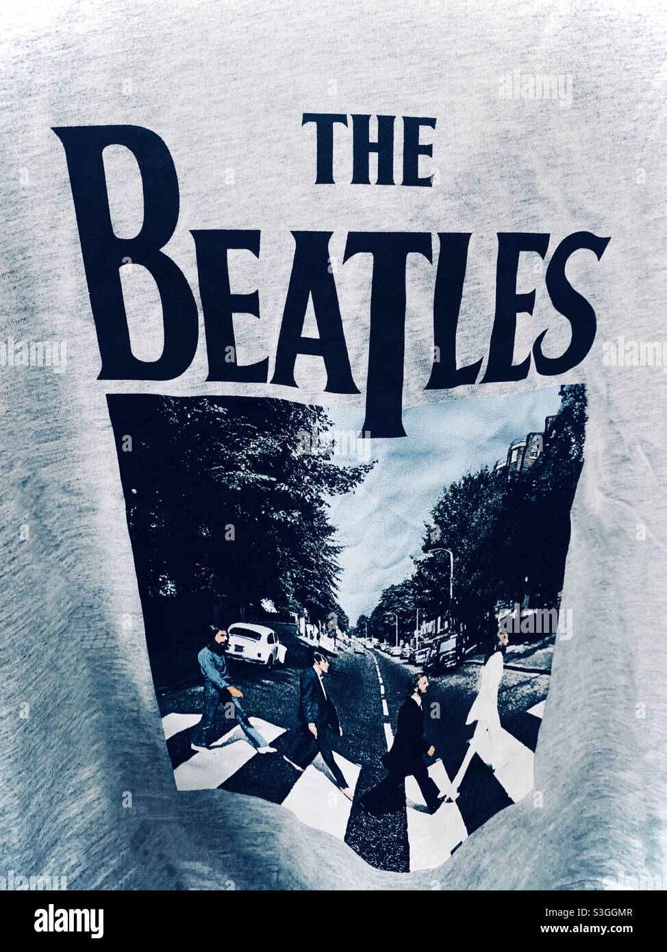 T-shirt en tissu et tapisserie Beatles Banque D'Images