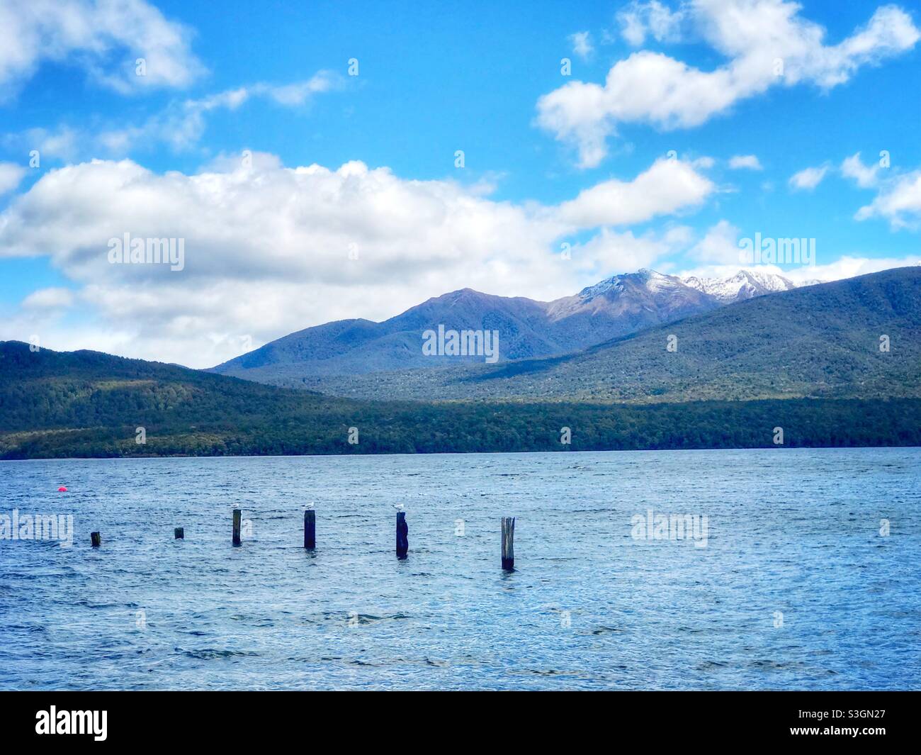 Lac Te Anau, île du Sud, Nouvelle-Zélande Banque D'Images