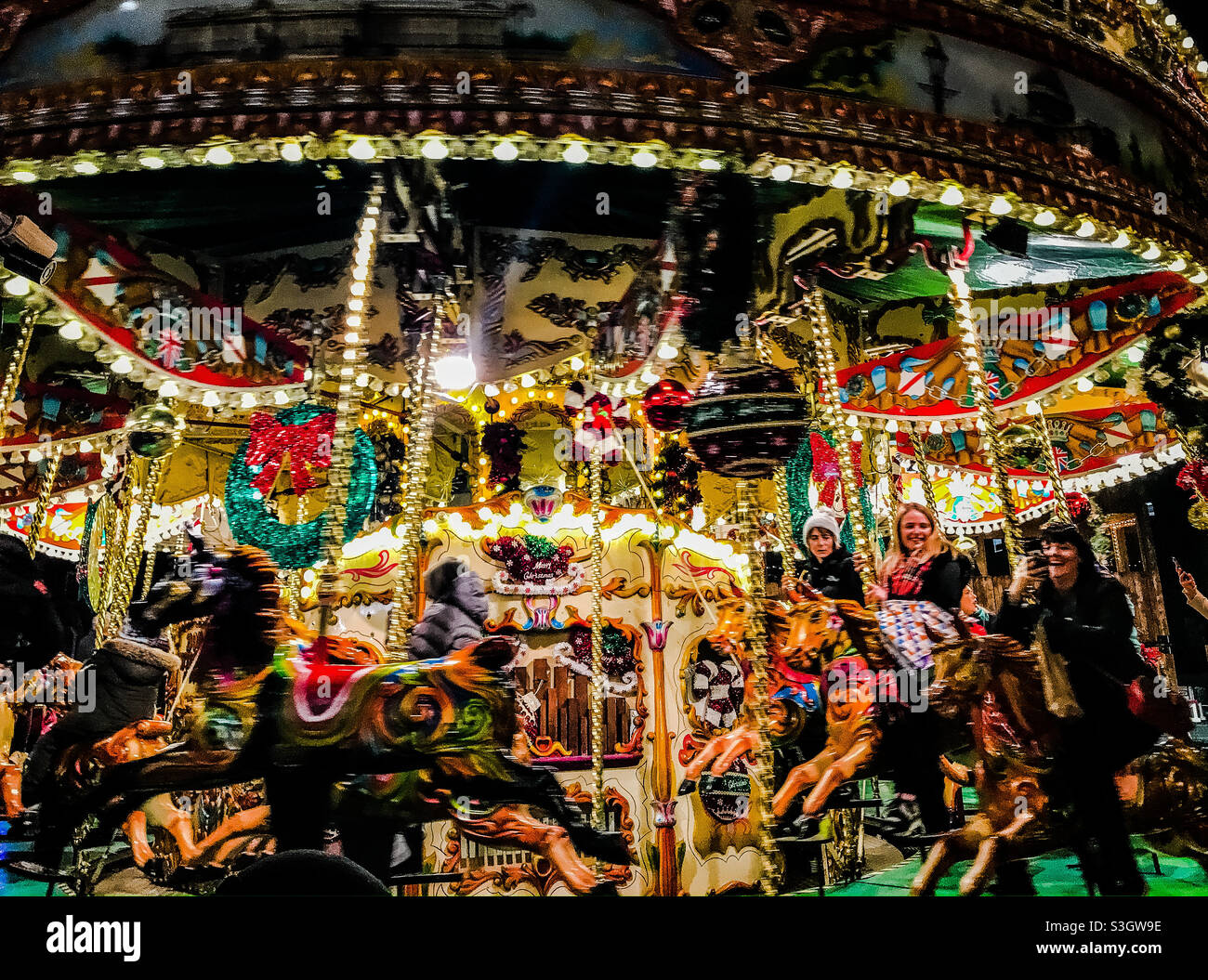 Carrousel de fête, Birmingham Banque D'Images