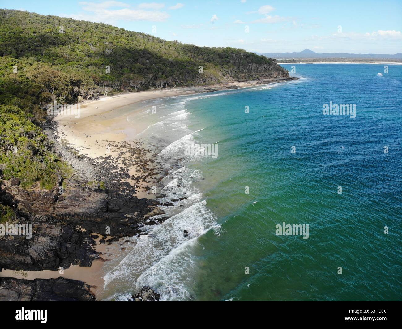 Plage de Noosa Banque D'Images