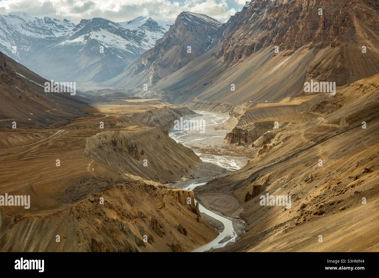 Vallée puissante de Spiti, Himachal Pradesh, Inde - Image de stock capturée avec un smartphone