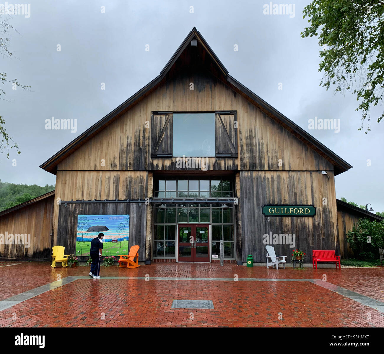 Juillet 2021, Vermont Welcome Center, Guilford, Vermont, États-Unis Banque D'Images