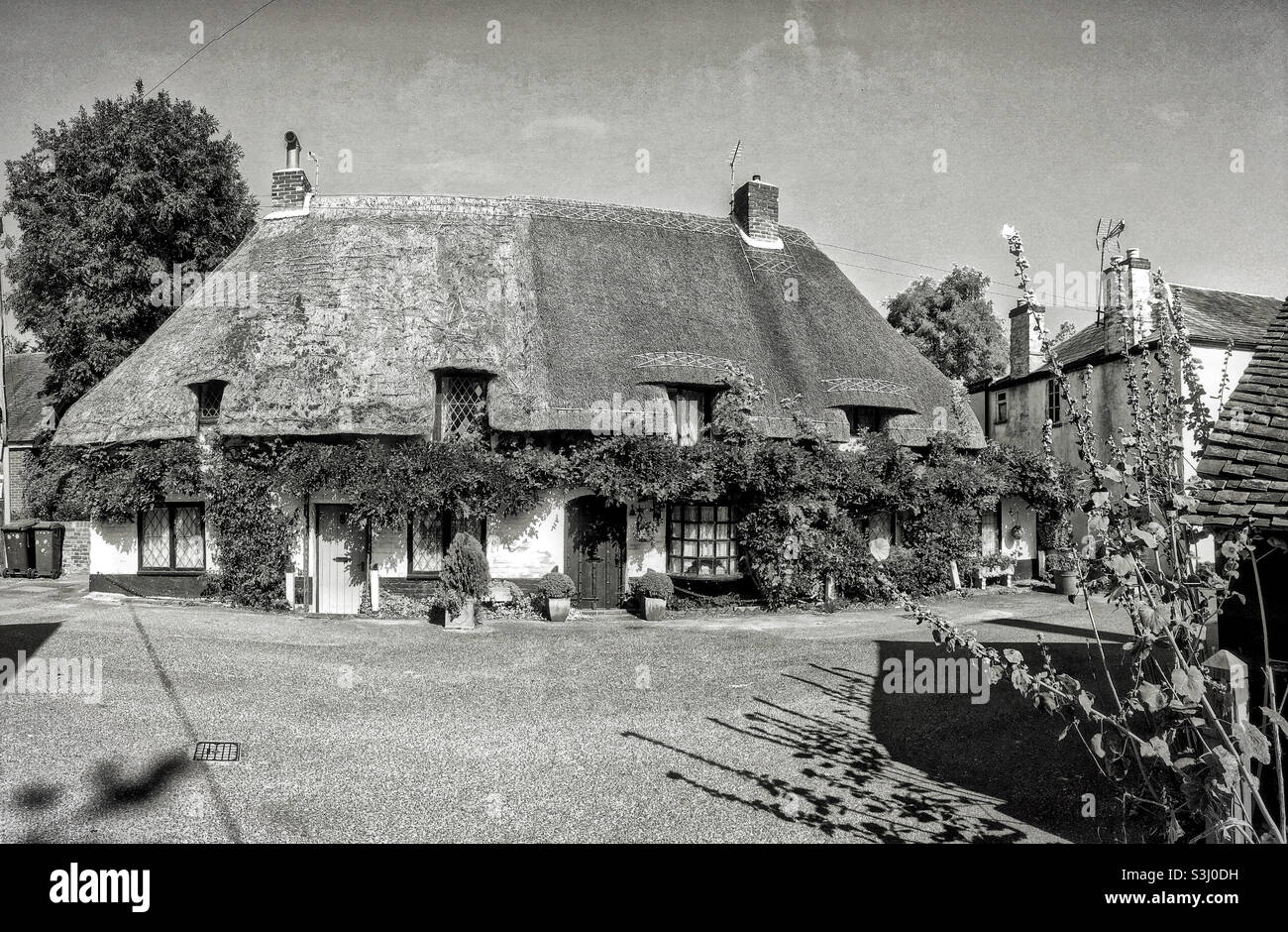 Old Tudor Cottage, Wickhambreaux, Kent Banque D'Images