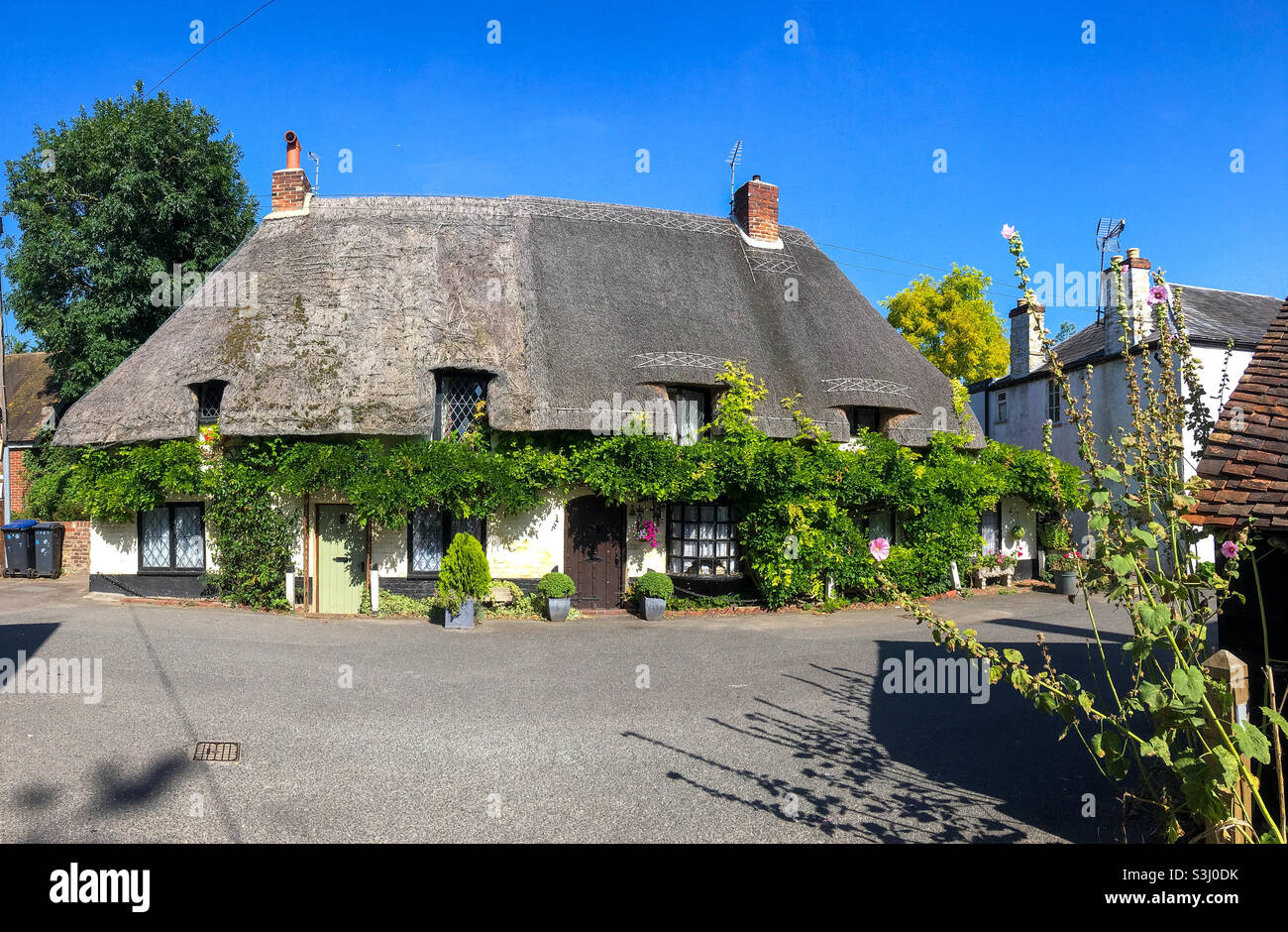 Old Tudor Cottage, Wickhambreaux, Kent Banque D'Images