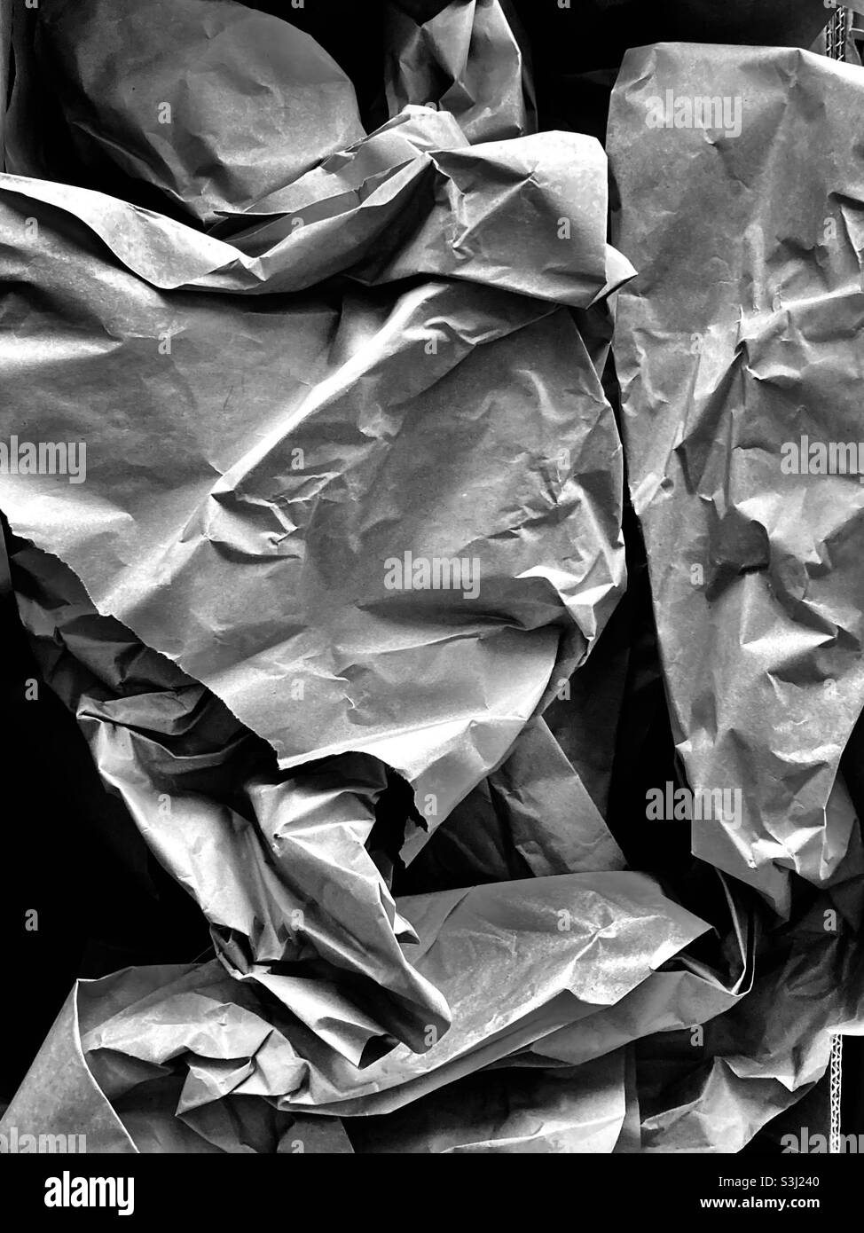 Papier émietté - Image de stock capturée avec un smartphone