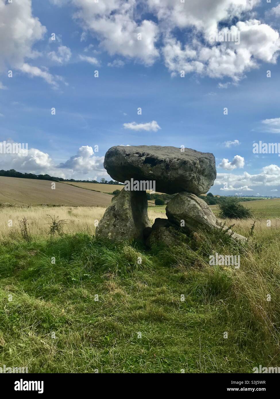 Le coin du diable. Un Dolmen.chambre funéraire Banque D'Images