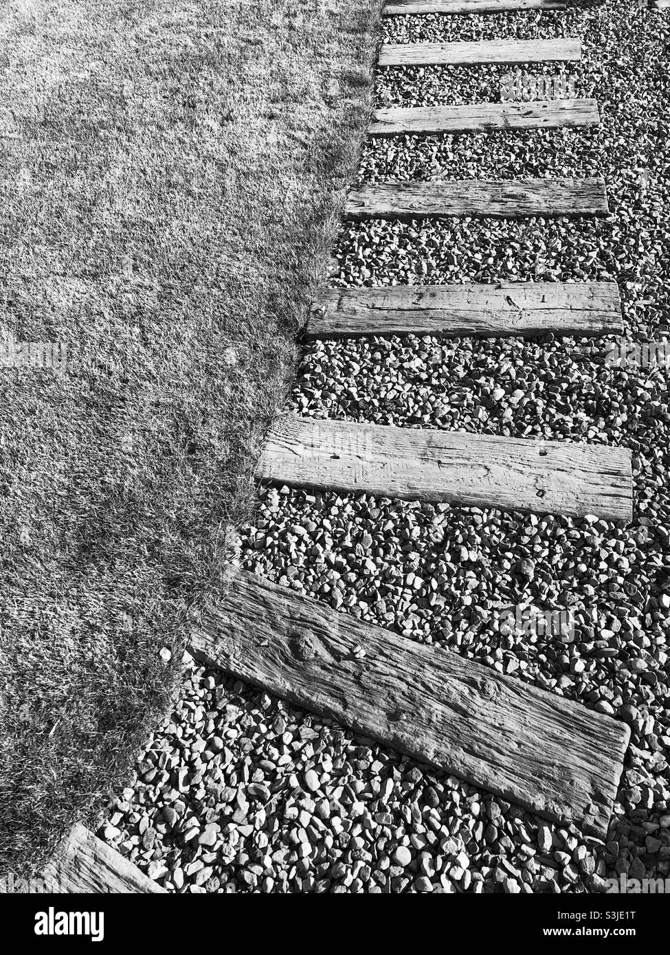 Résumé en noir et blanc Banque D'Images