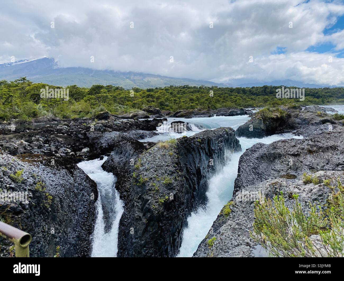 Chutes de Petrohue, Chili Banque D'Images