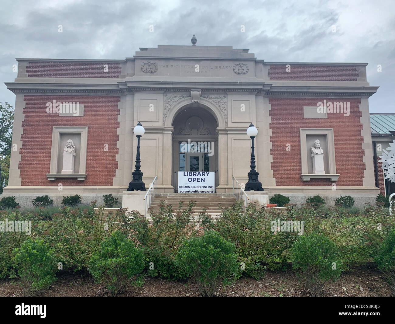 E. C. Scranton Memorial Library, Madison, New Haven County, Connecticut, États-Unis Banque D'Images