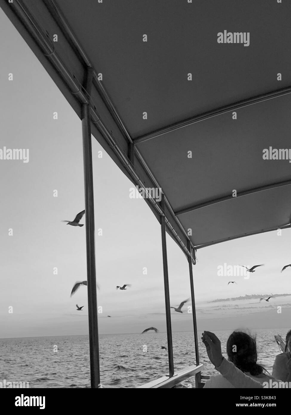 Minimalisme noir et blanc Banque D'Images