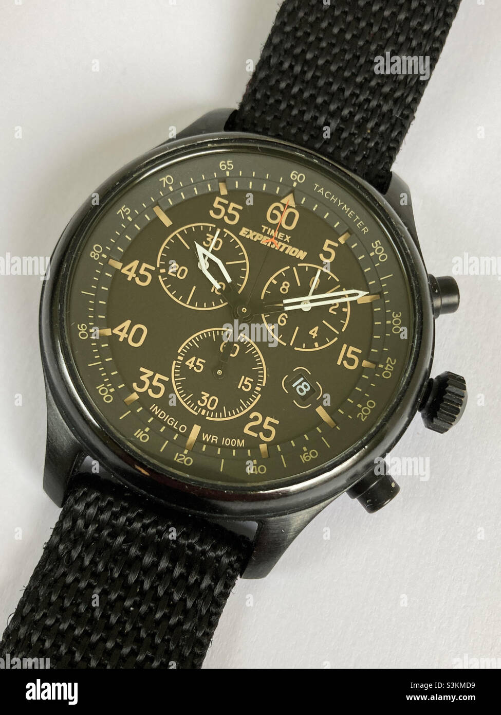 Montre chronographe Timex Banque D'Images
