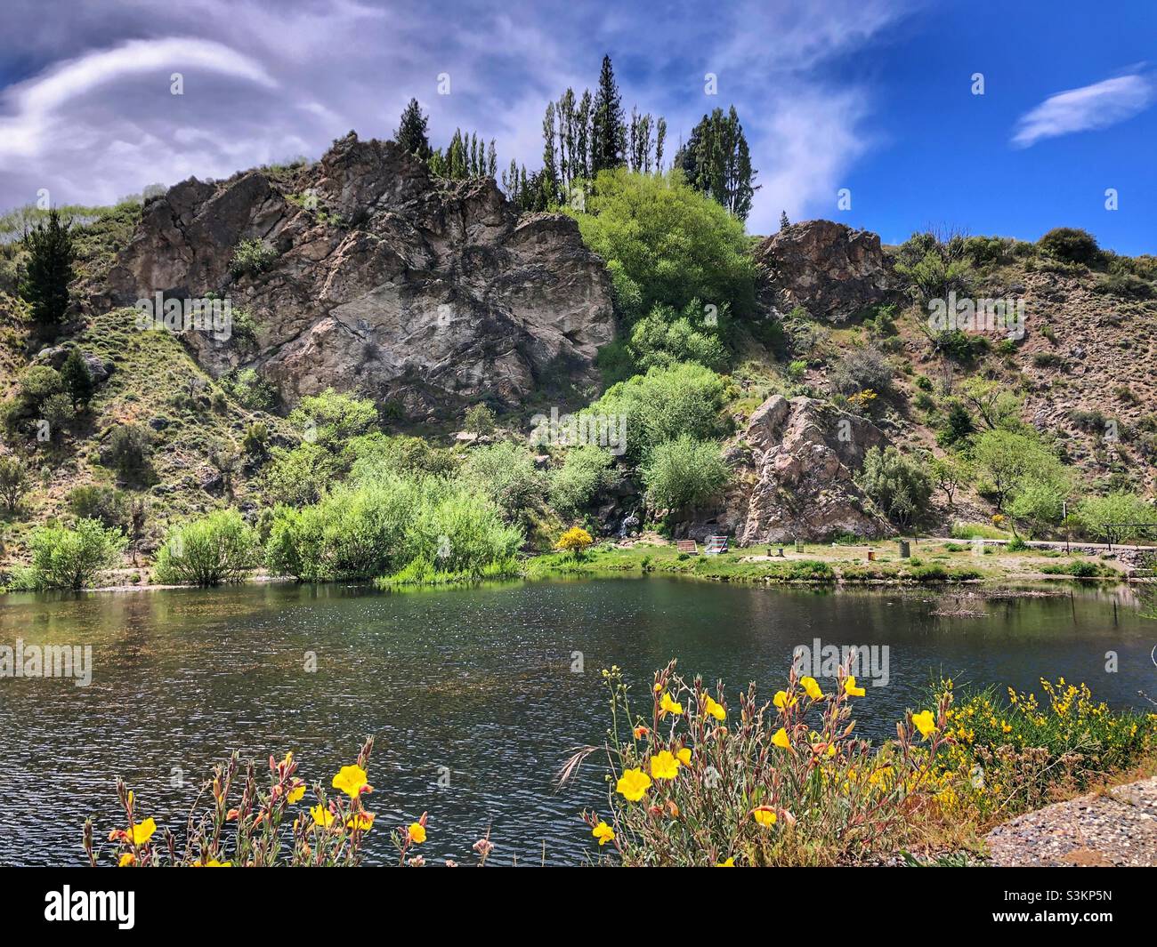 Paysage de montagne en Patagonie, Argentine. Banque D'Images