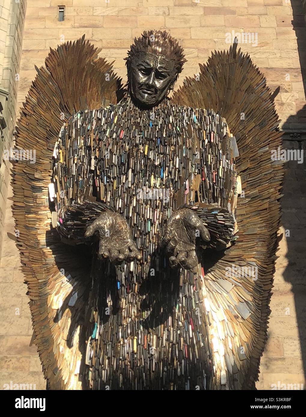 Knife Angel - Derby Derbyshire Royaume-Uni Banque D'Images