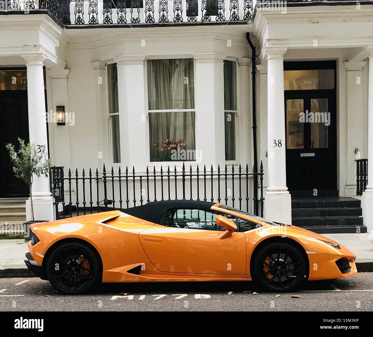 Lamborghini Huracan - Belgravia Londres Banque D'Images