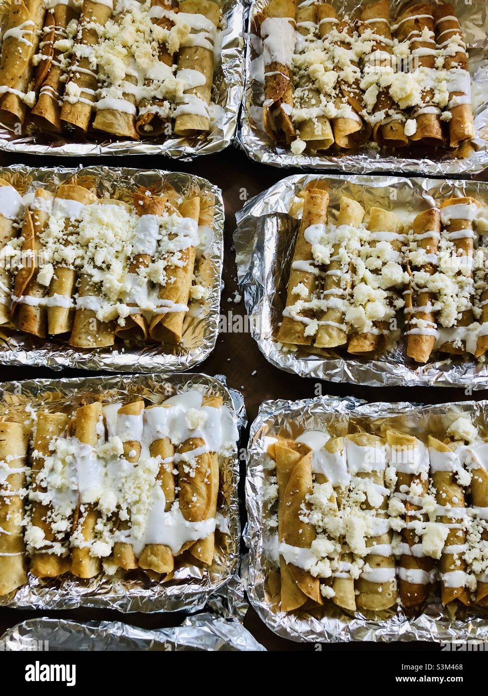 Taquitos mexicanos Banque D'Images