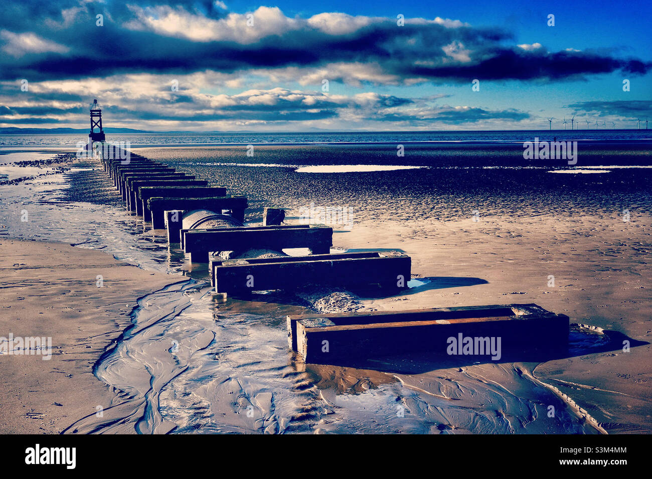 Structure de plage d'hiver Banque D'Images