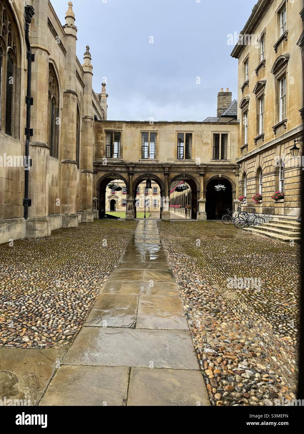 Peterhouse College Cambridge University City Banque D'Images