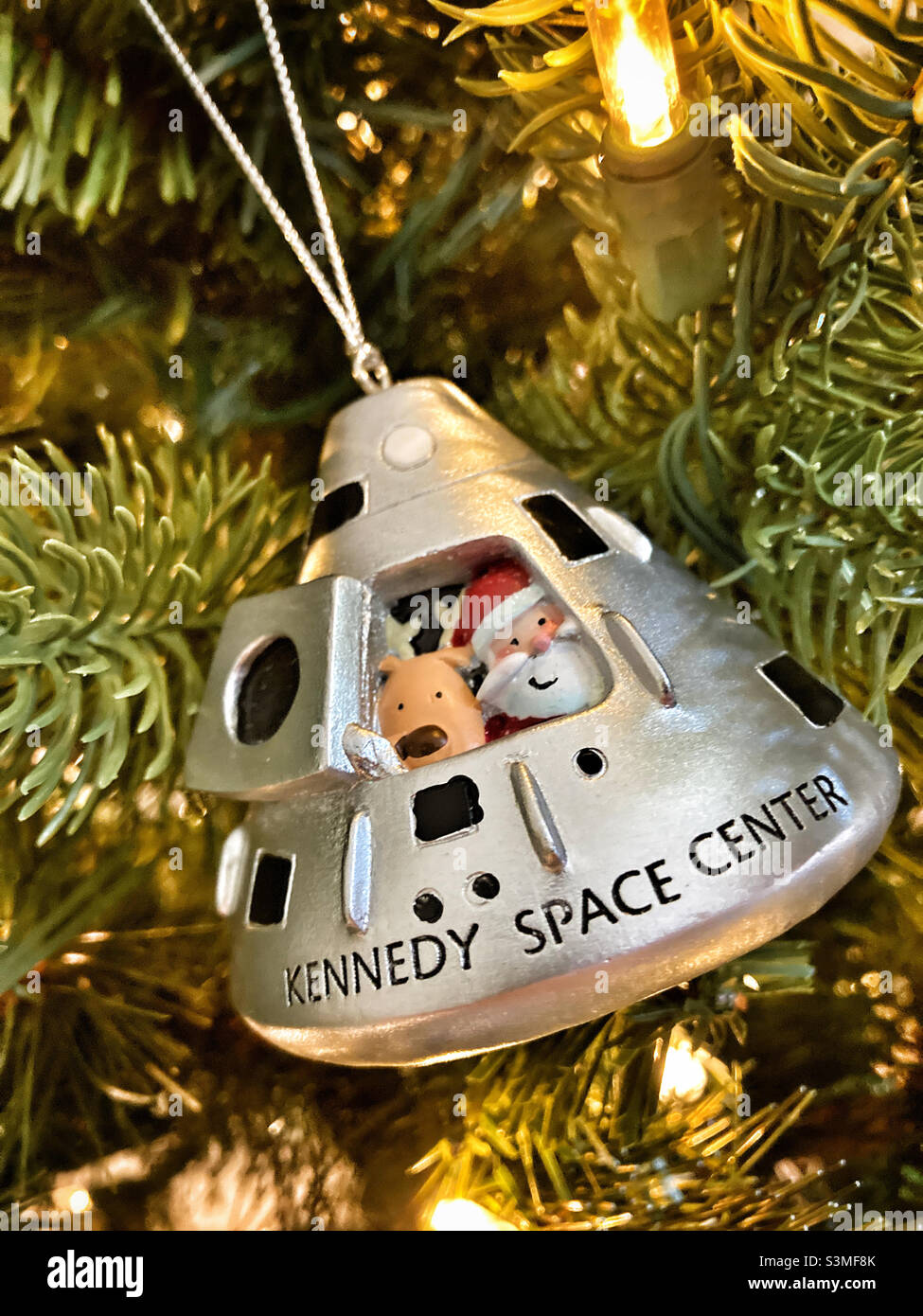 Décoration de Noël du Kennedy Space Center Banque D'Images