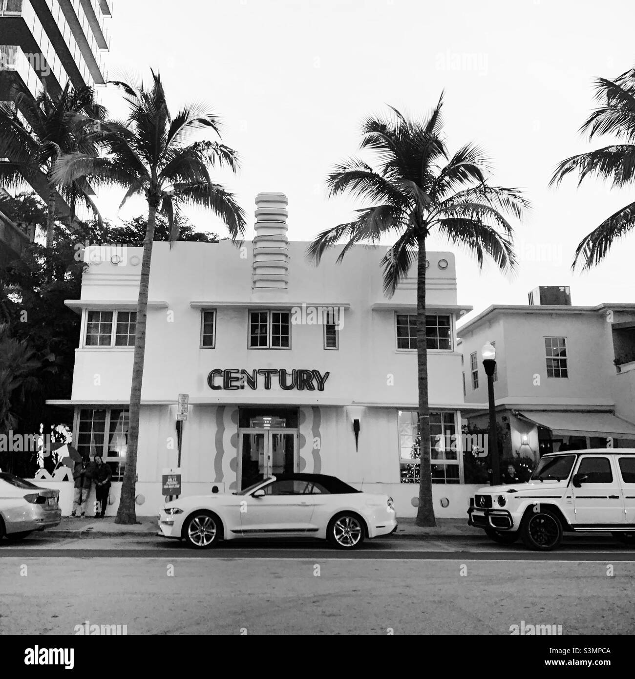 Décembre 2021, Century Hotel, Ocean Drive, au sud de Fifth,South Beach, Miami Beach, Floride, États-Unis, Amérique du Nord Banque D'Images