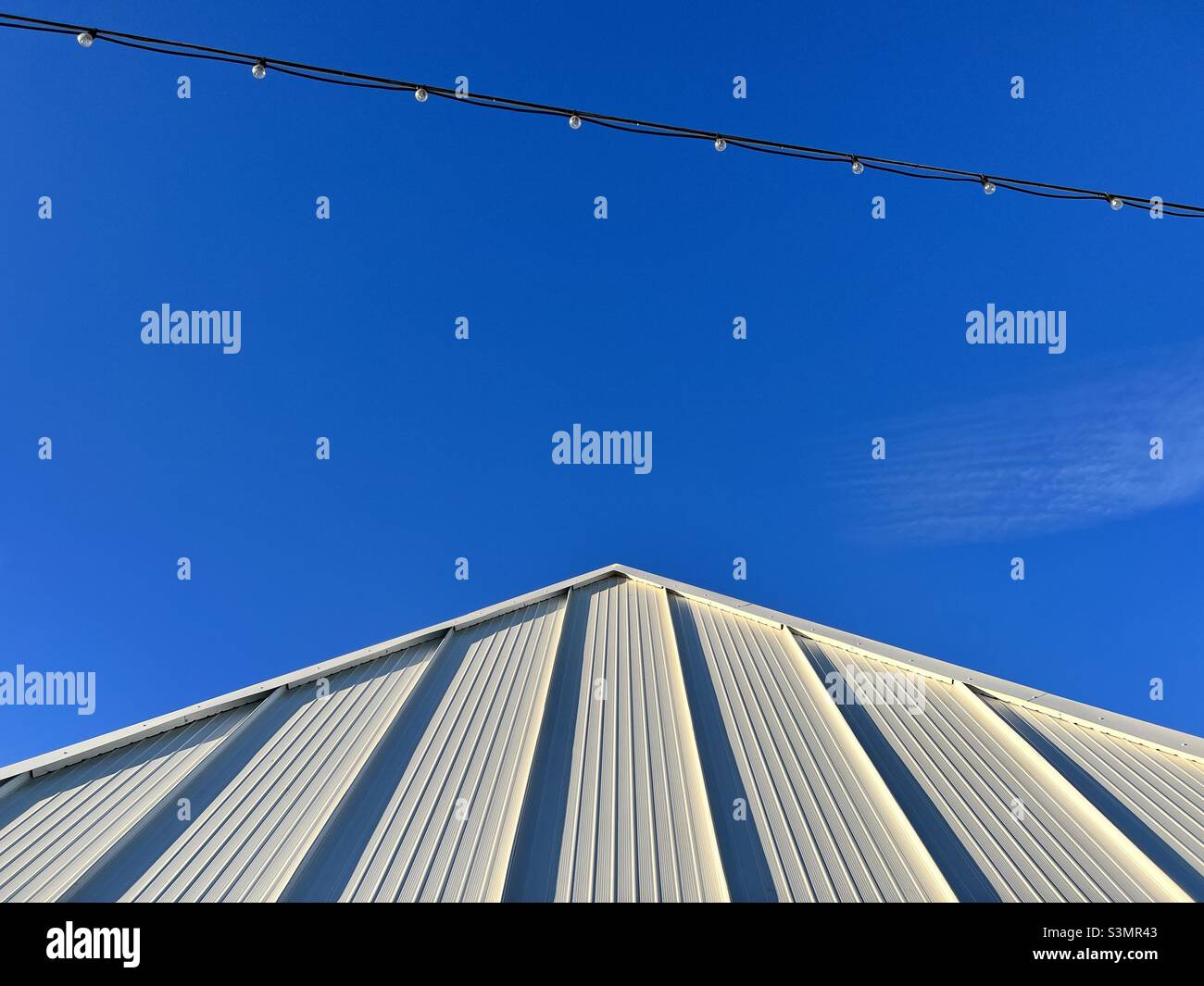 Résumé en bleu et blanc - Image de stock capturée avec un smartphone