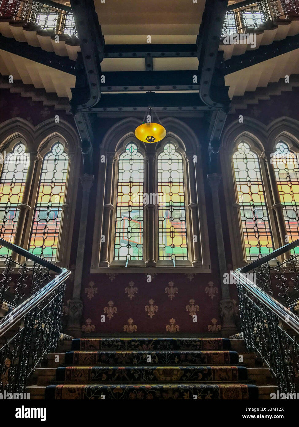 St Pancras Hotel Staircase, Londres Banque D'Images