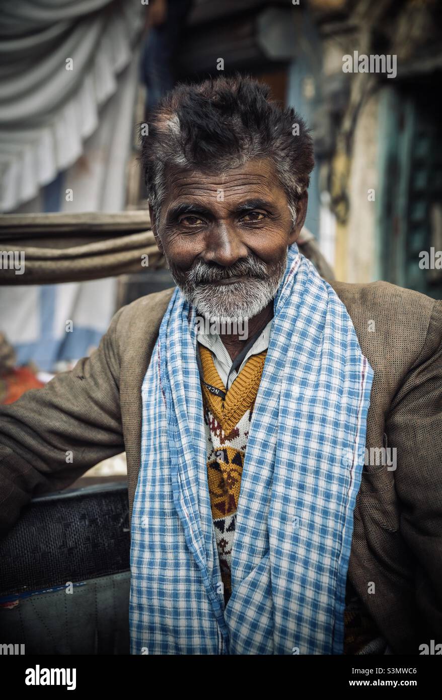 Portraits de l'Inde, Varanasi Banque D'Images