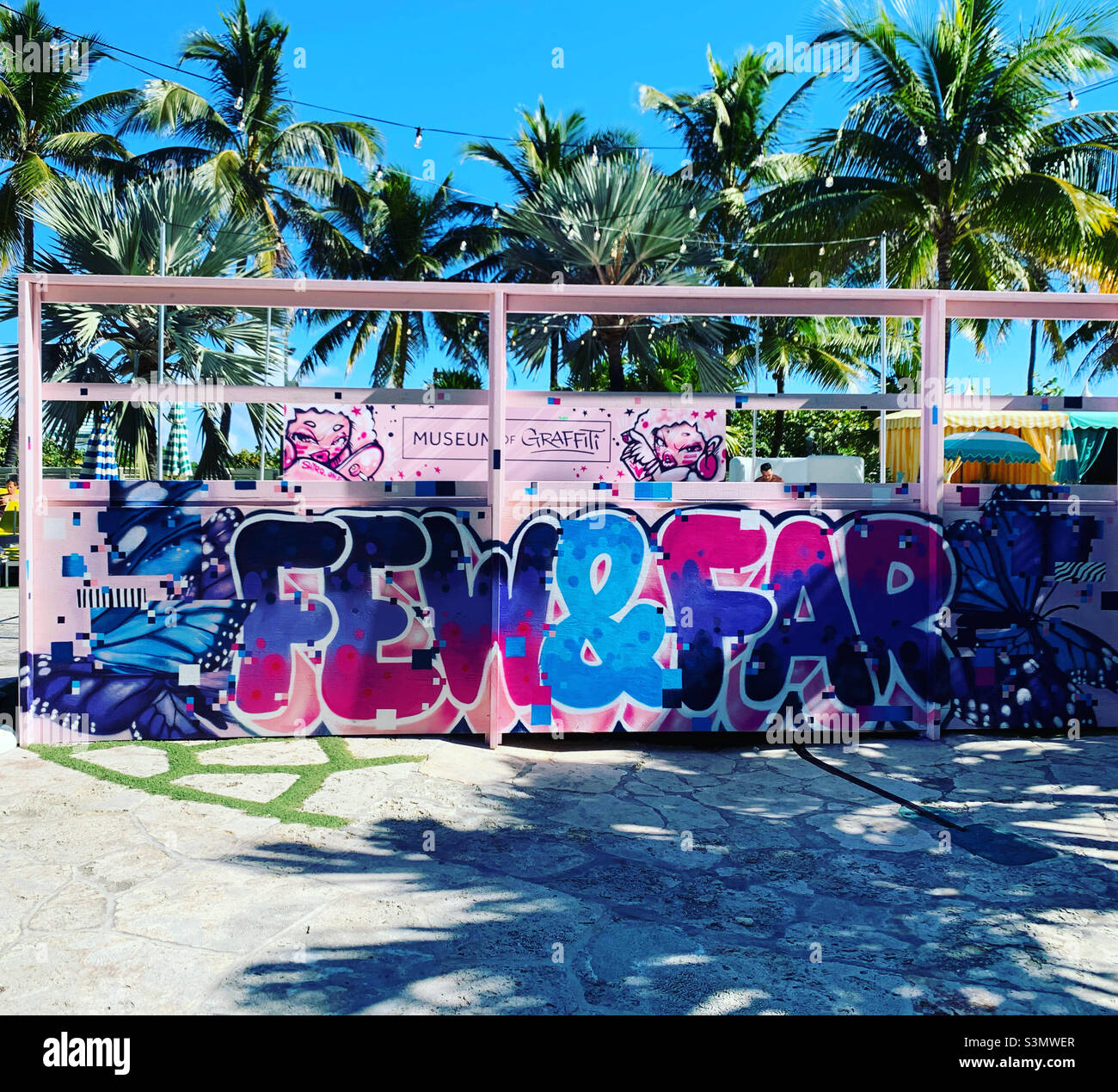 5 décembre 2021, Musée des graffitis, installation au Kimpton Surfcomber Hotel for Art Basel, South Beach, Miami Beach, Floride, États-Unis,Amérique du Nord Banque D'Images