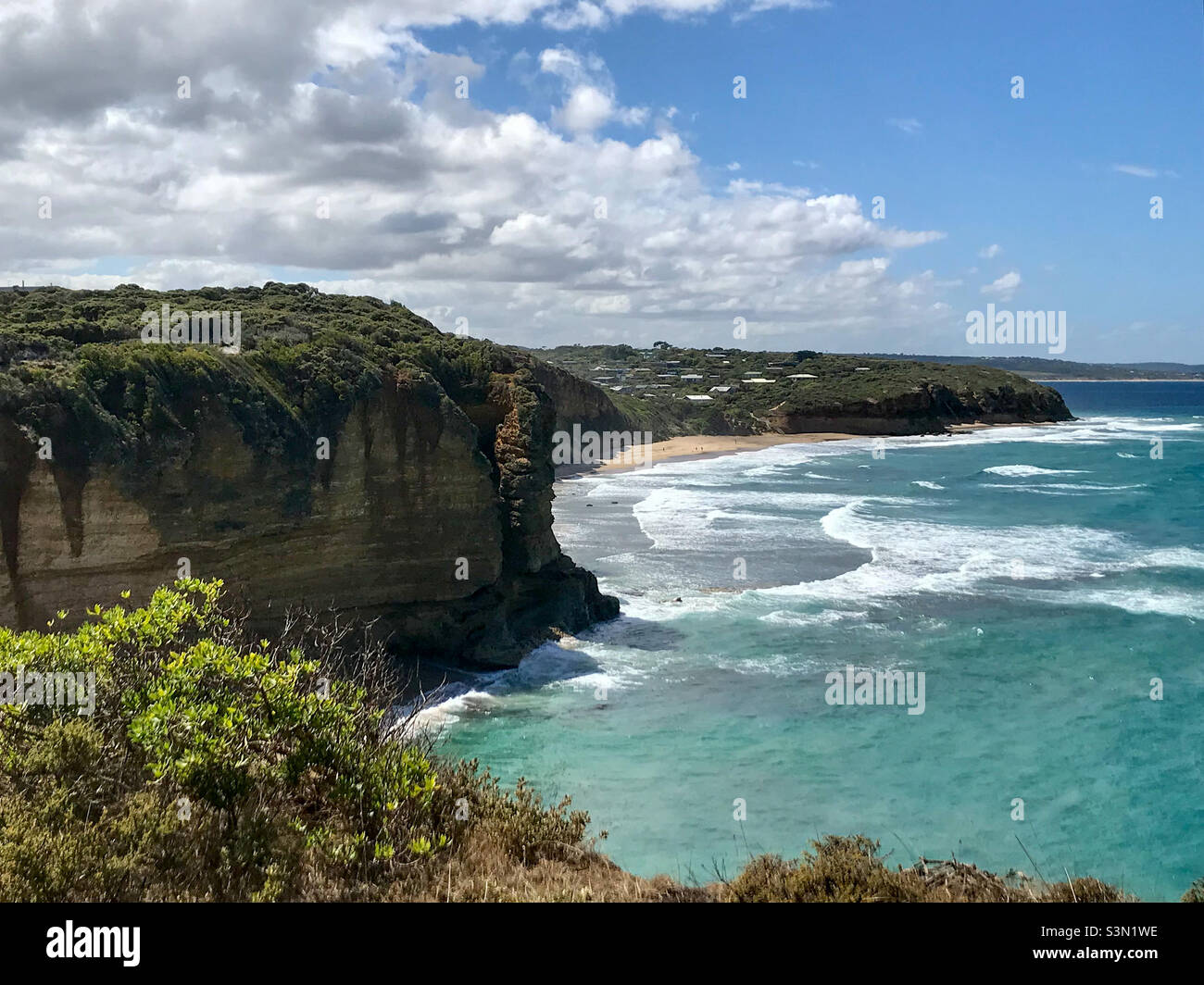 Cliff Walk Aireys Inlet, Great Ocean Road Victoria Banque D'Images