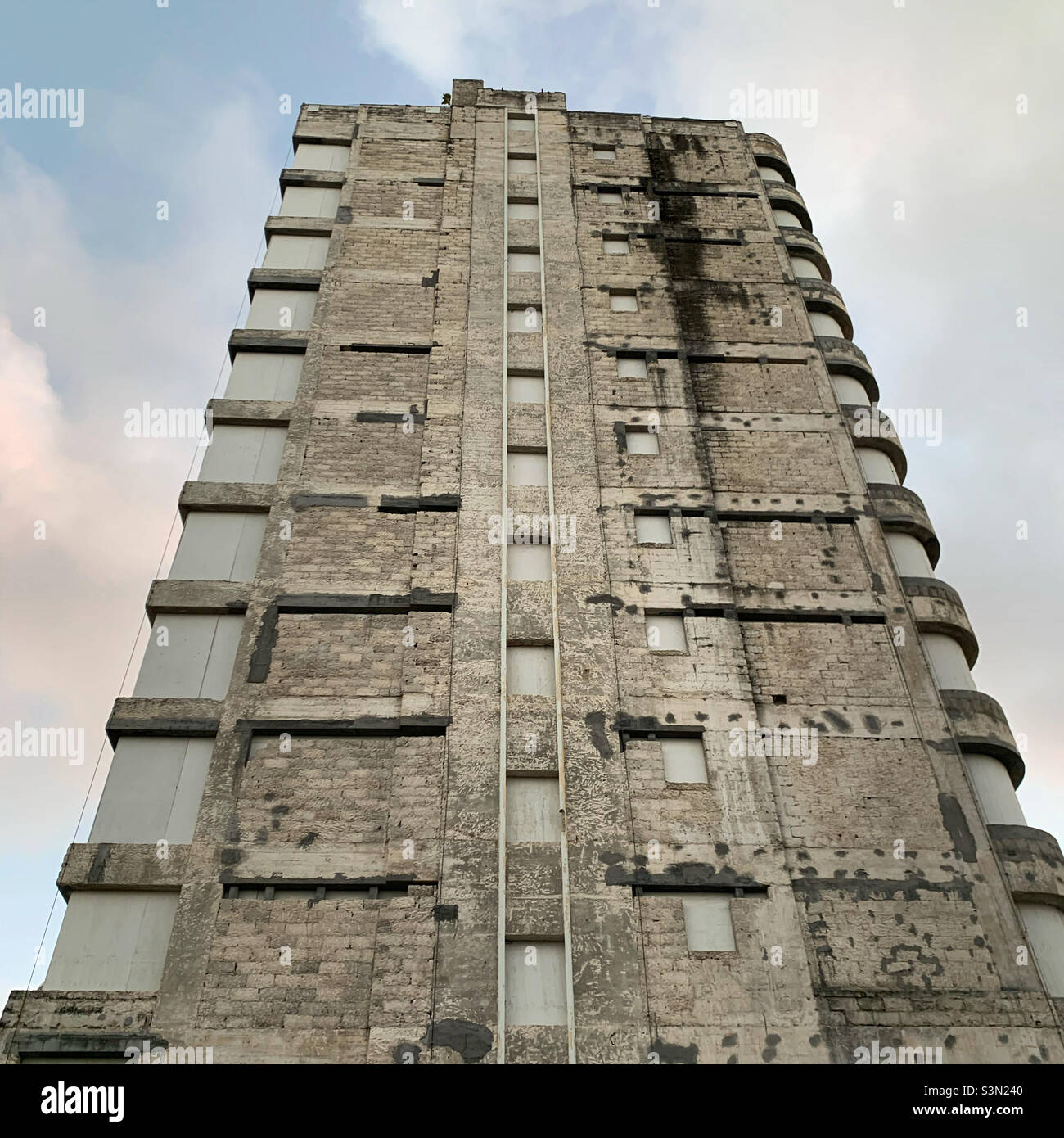 Décembre 2021, structure abandonnée, Mid-Beach, Miami Beach,Floride, États-Unis Banque D'Images