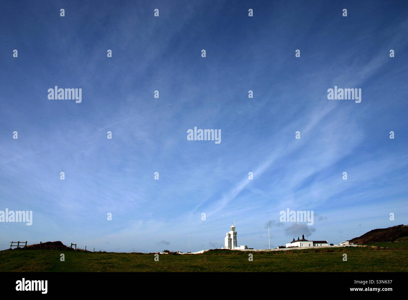 St Catherines phare, île de Wight - Image de stock capturée avec un smartphone