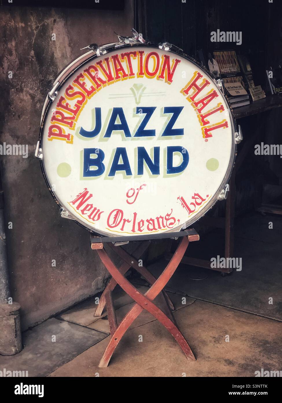 Entrée du Preservation Hall dans le quartier français, la Nouvelle-Orléans Banque D'Images