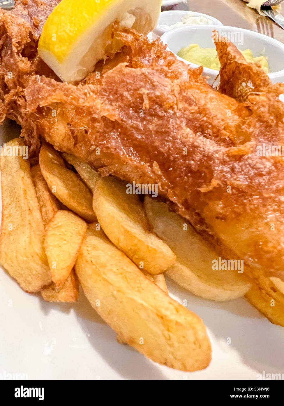 Fish and chips - Image de stock capturée avec un smartphone