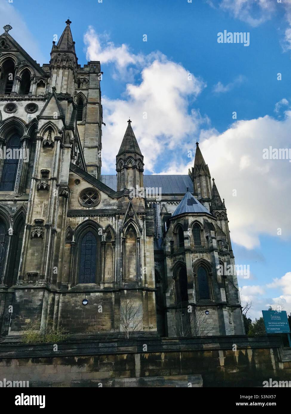 La cathédrale Saint-Jean-Baptiste - Norwich, East Anglia, Royaume-Uni Banque D'Images