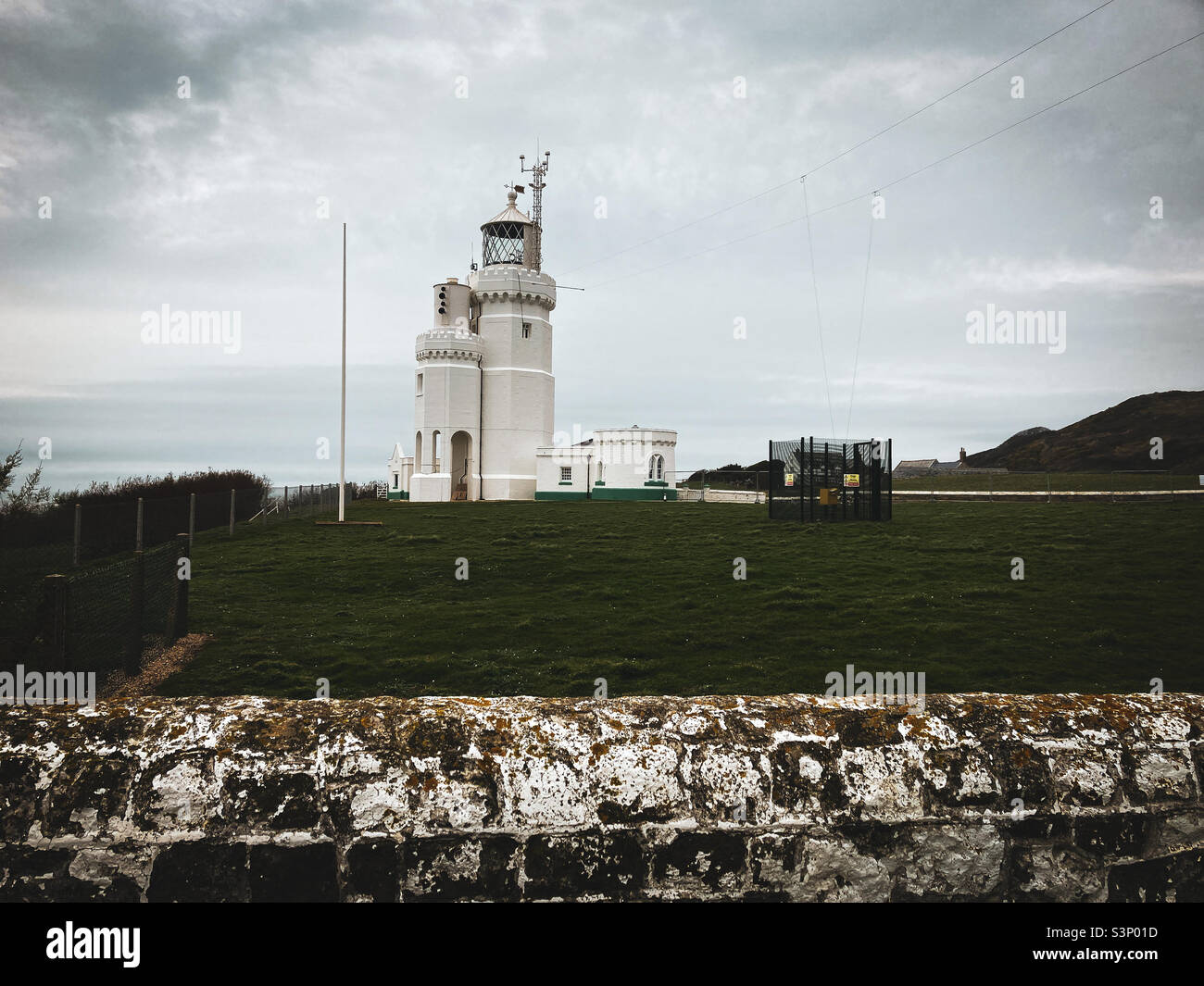 Phare de St Catherine’s point - Image de stock capturée avec un smartphone
