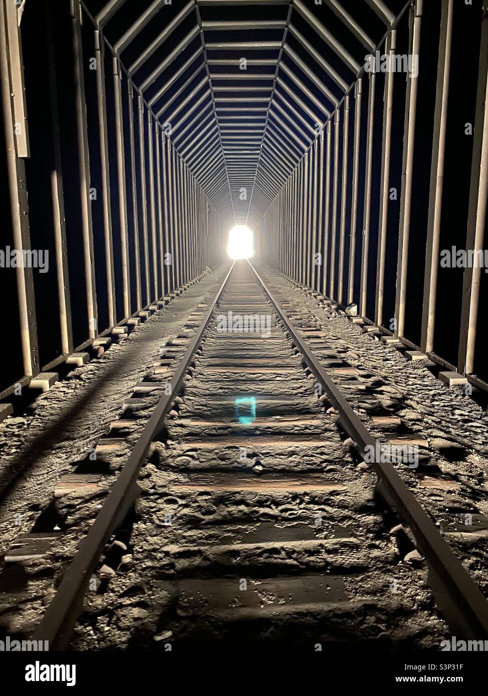 Tunnel de lumière Banque D'Images