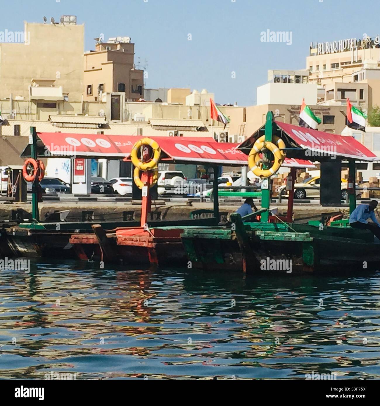 Bateaux de Dubaï Banque D'Images