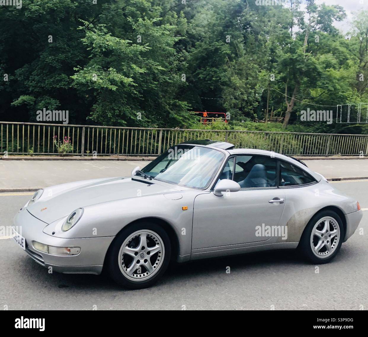 Porsche 911 - Matlock Bath Derbyshire Royaume-Uni - Image de stock capturée avec un smartphone