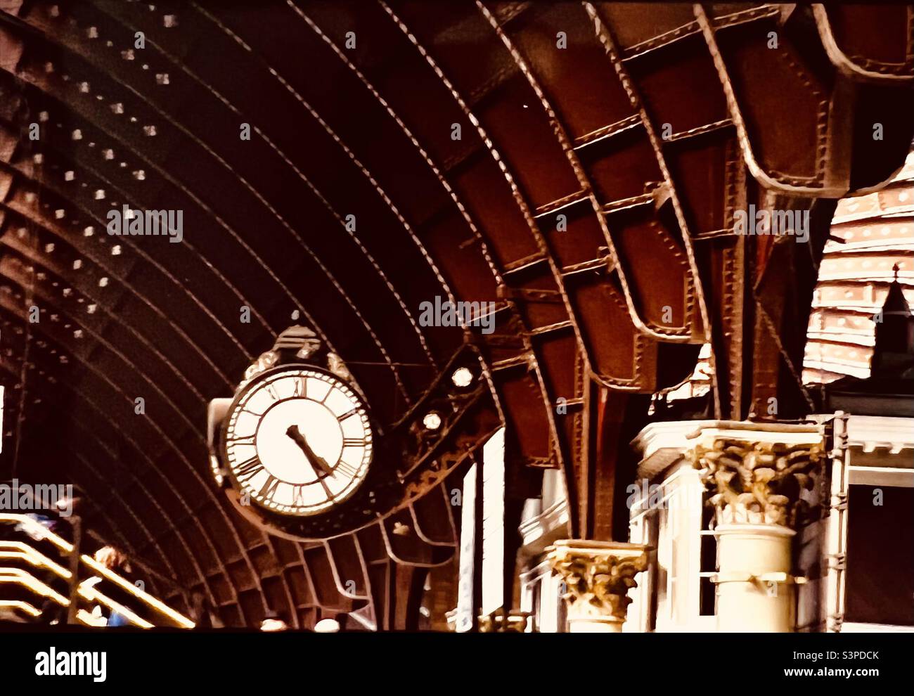 Horloge de la gare de York Banque D'Images