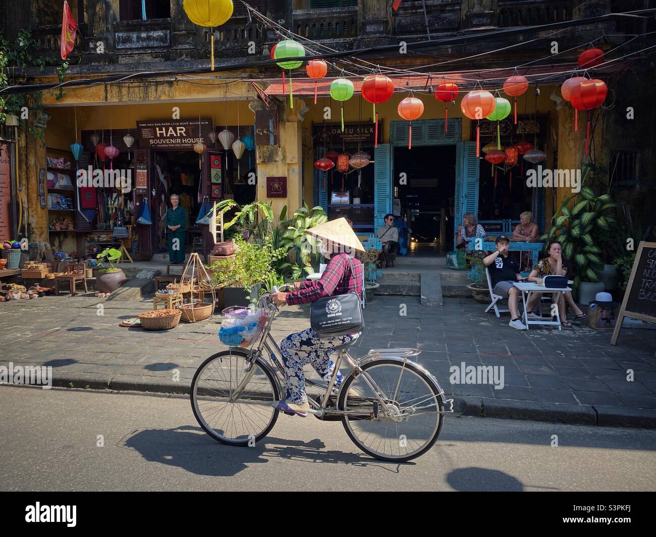 Hoi une ancienne ville au Vietnam. - Image de stock capturée avec un smartphone