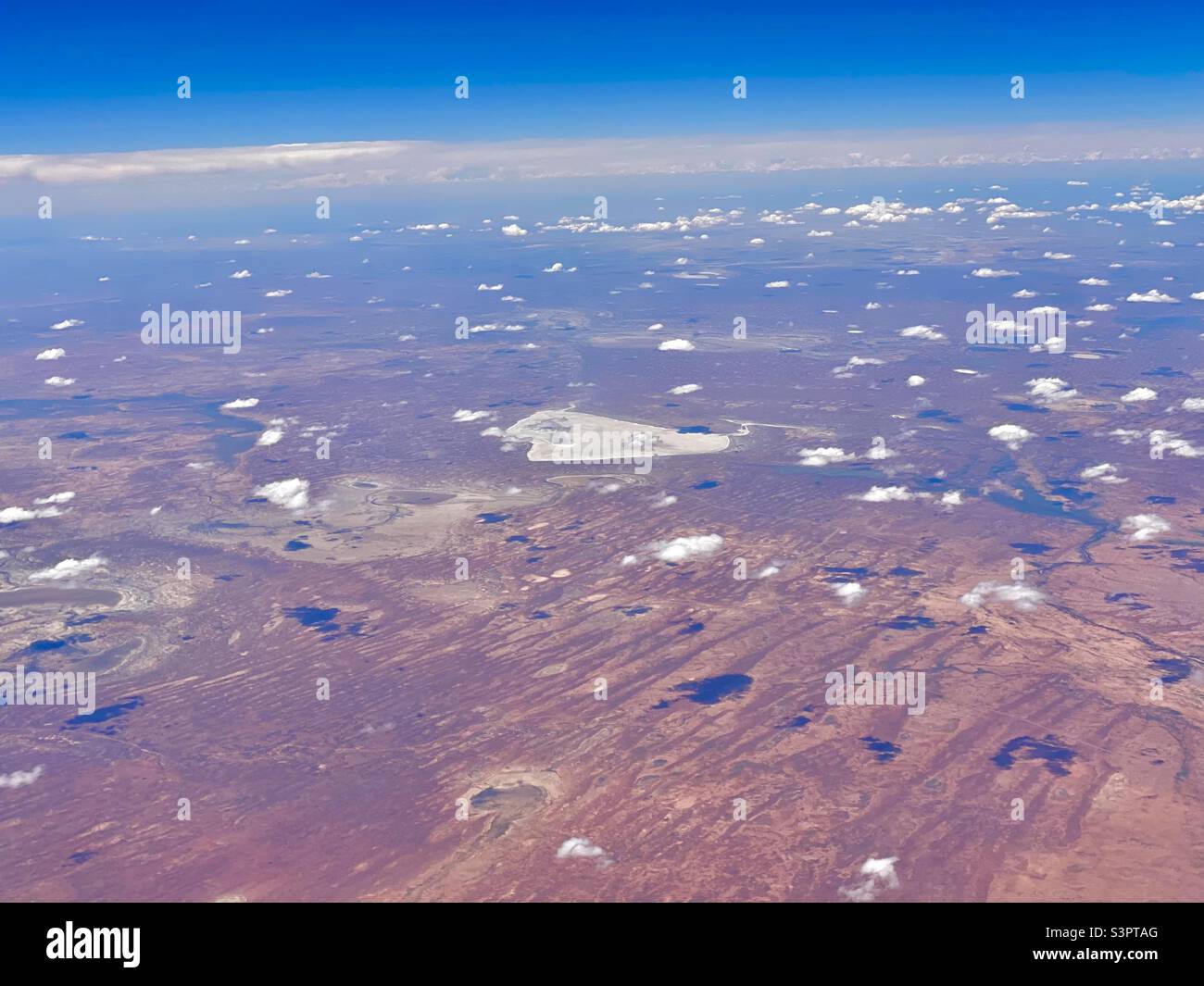 Vol au-dessus du désert australien Banque D'Images