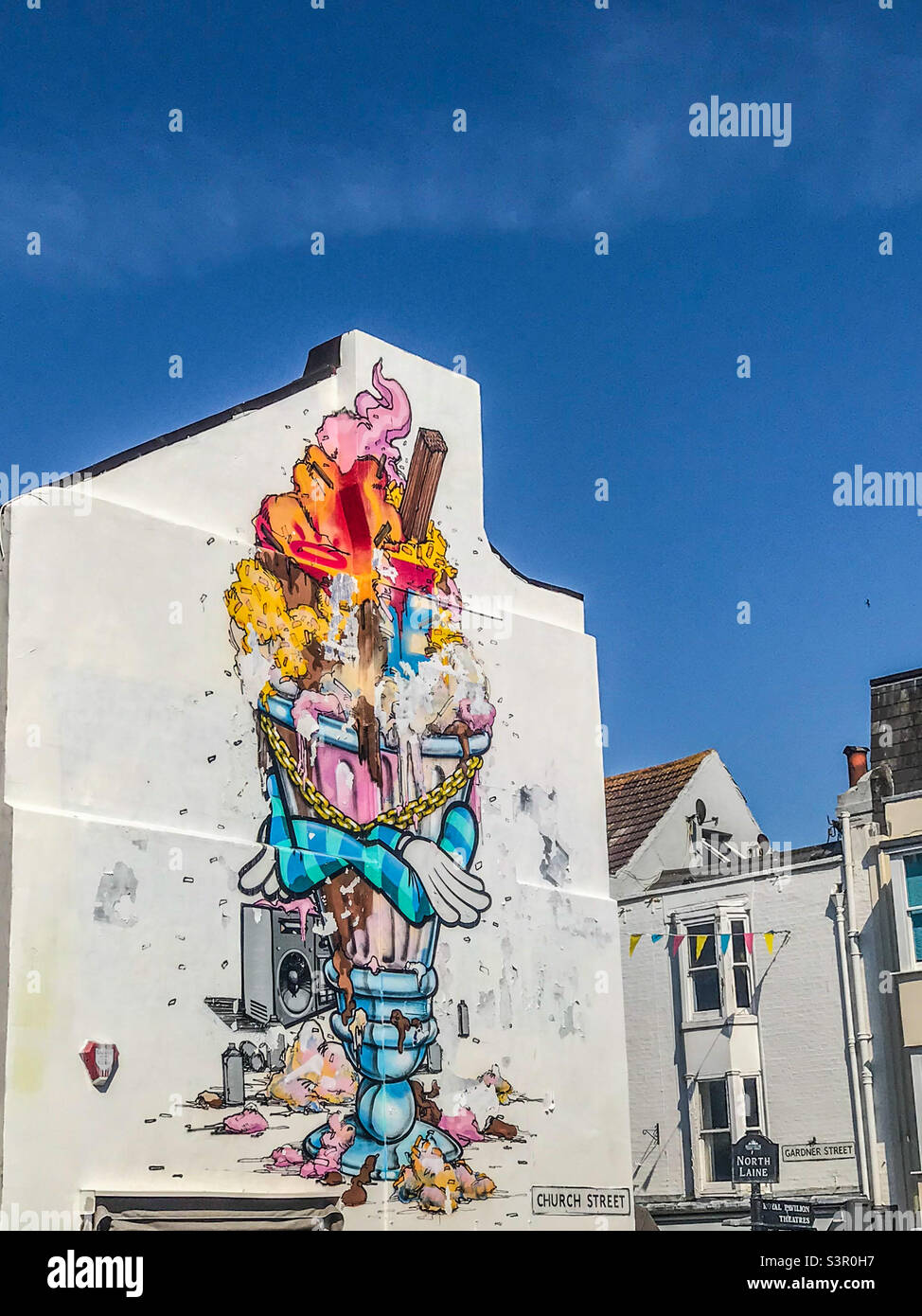 Brighton street art Banque D'Images